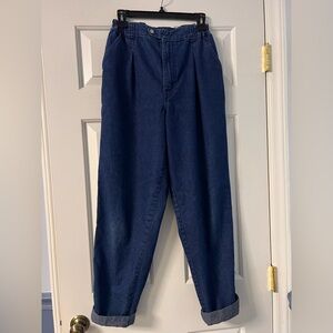 LL Bean Vintage Pathfinder High-Waisted Denim Trouser